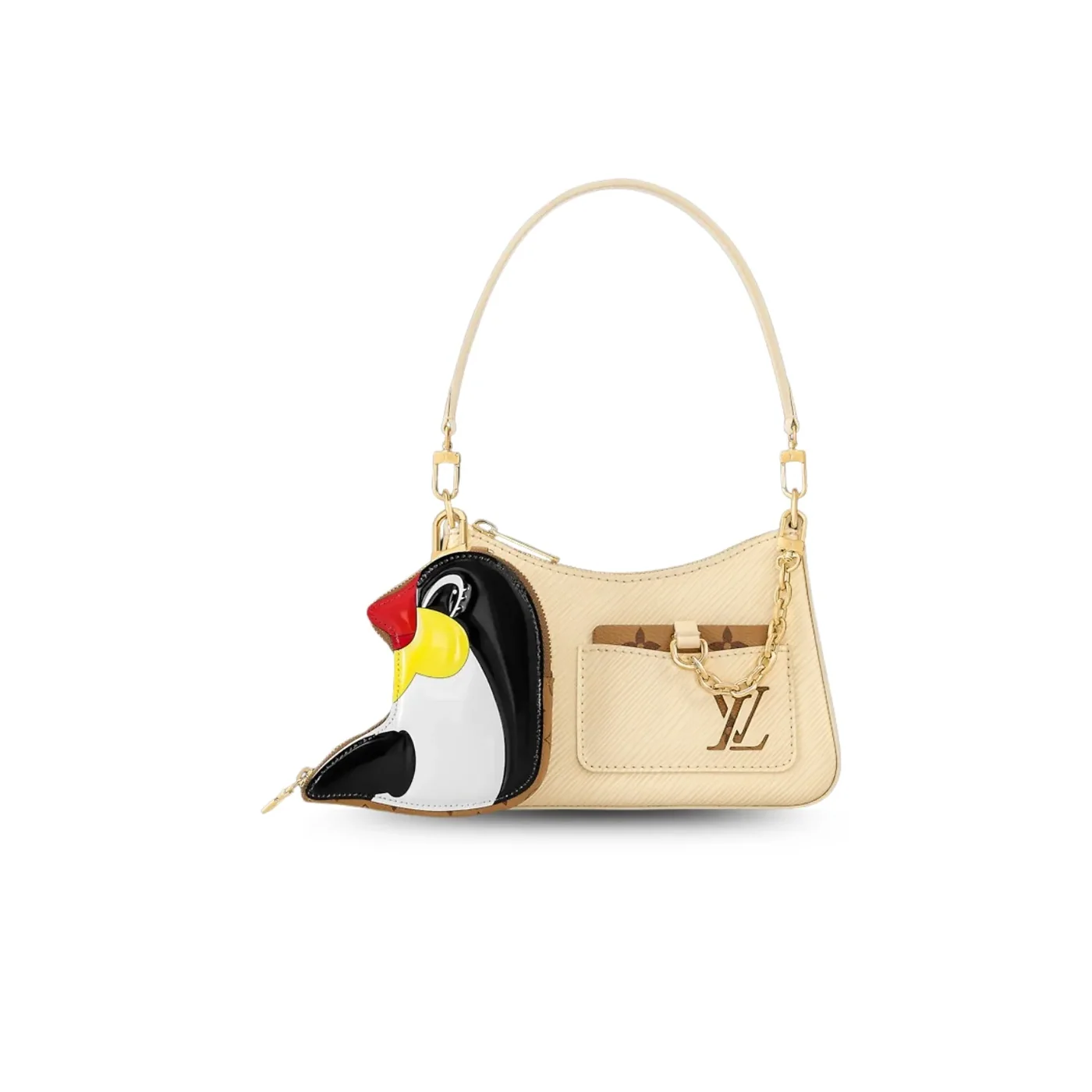 Louis Vuitton Marellini Epi Leather Handbag Banane Yellow / Louis Vuitton Marellini Epi Leather Handbag Banane Yellow /