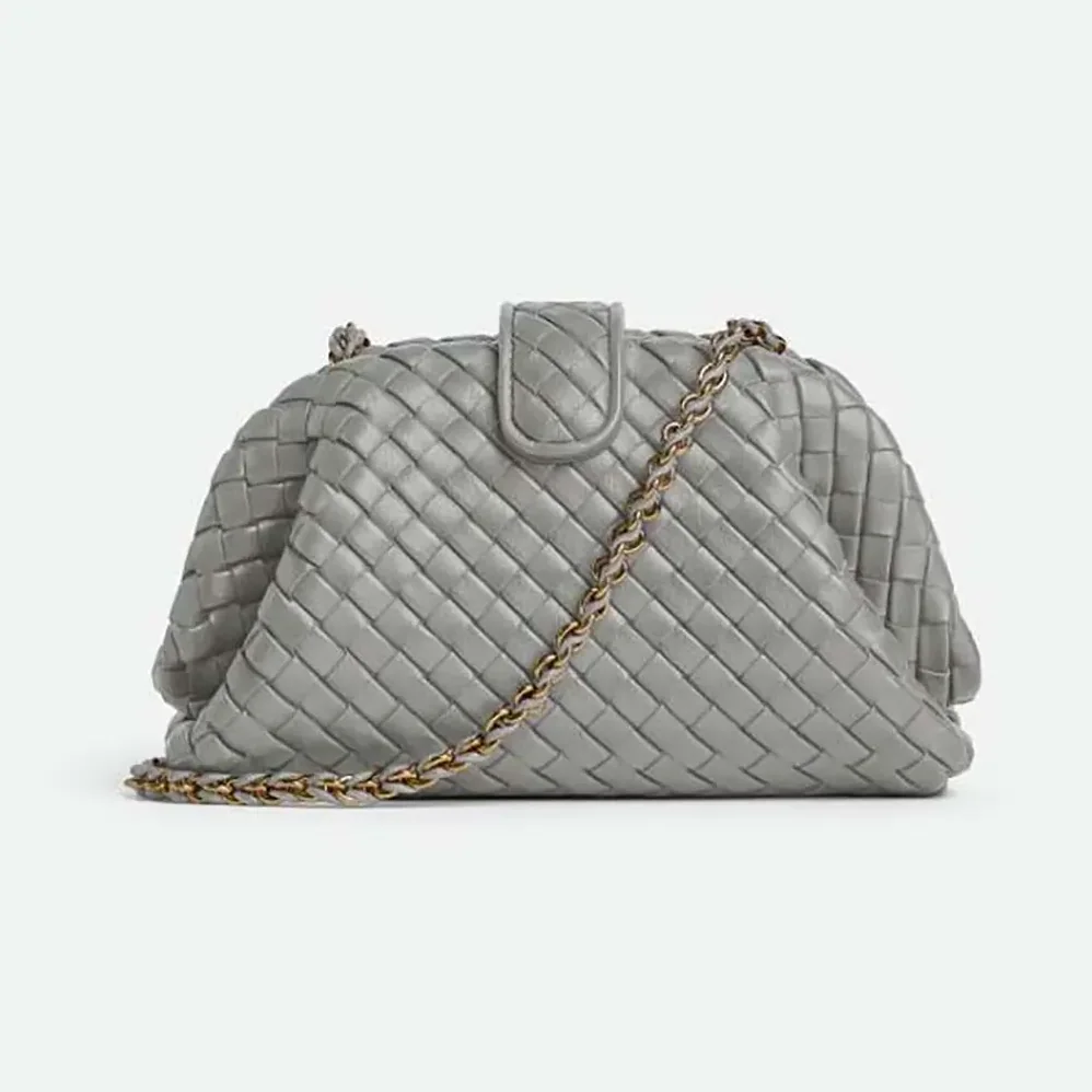 Bottega Veneta Small Lauren 1980 for Women in Silver Bottega Veneta Small Lauren 1980 for Women in Silver