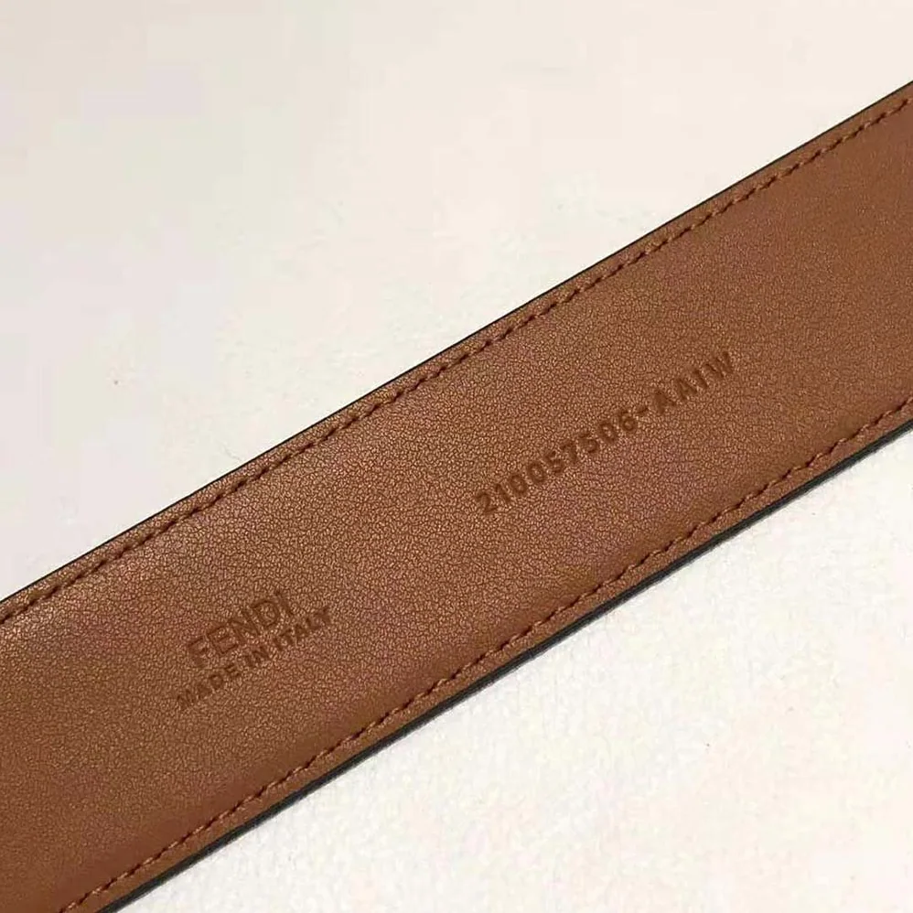 Fendi Brown Leather Belt for Women Fendi Brown Leather Belt for Women