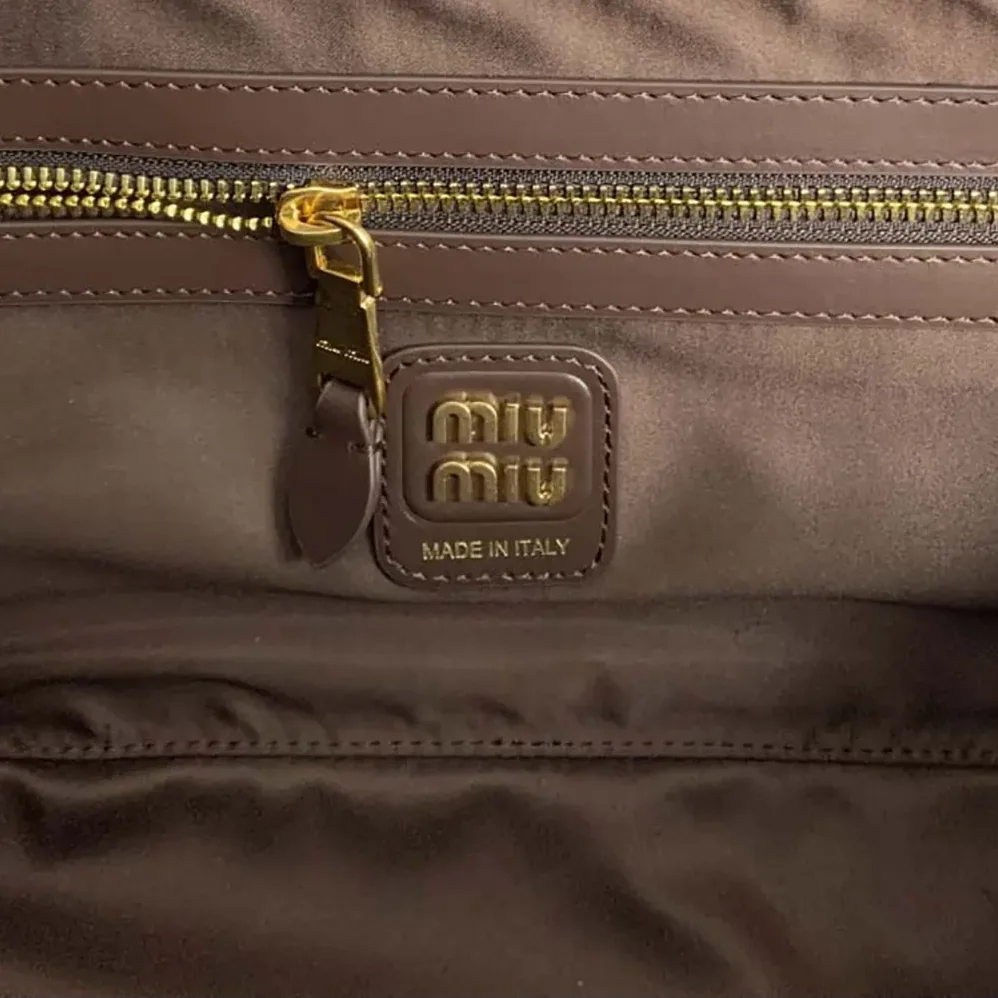 Miu Miu Beau Leather Top-handle Bag for Women in Briarwood