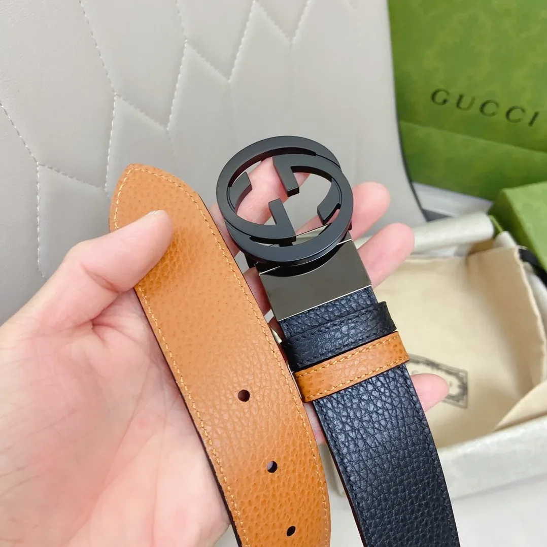 Gucci GG Marmont Reversible Belt in Black