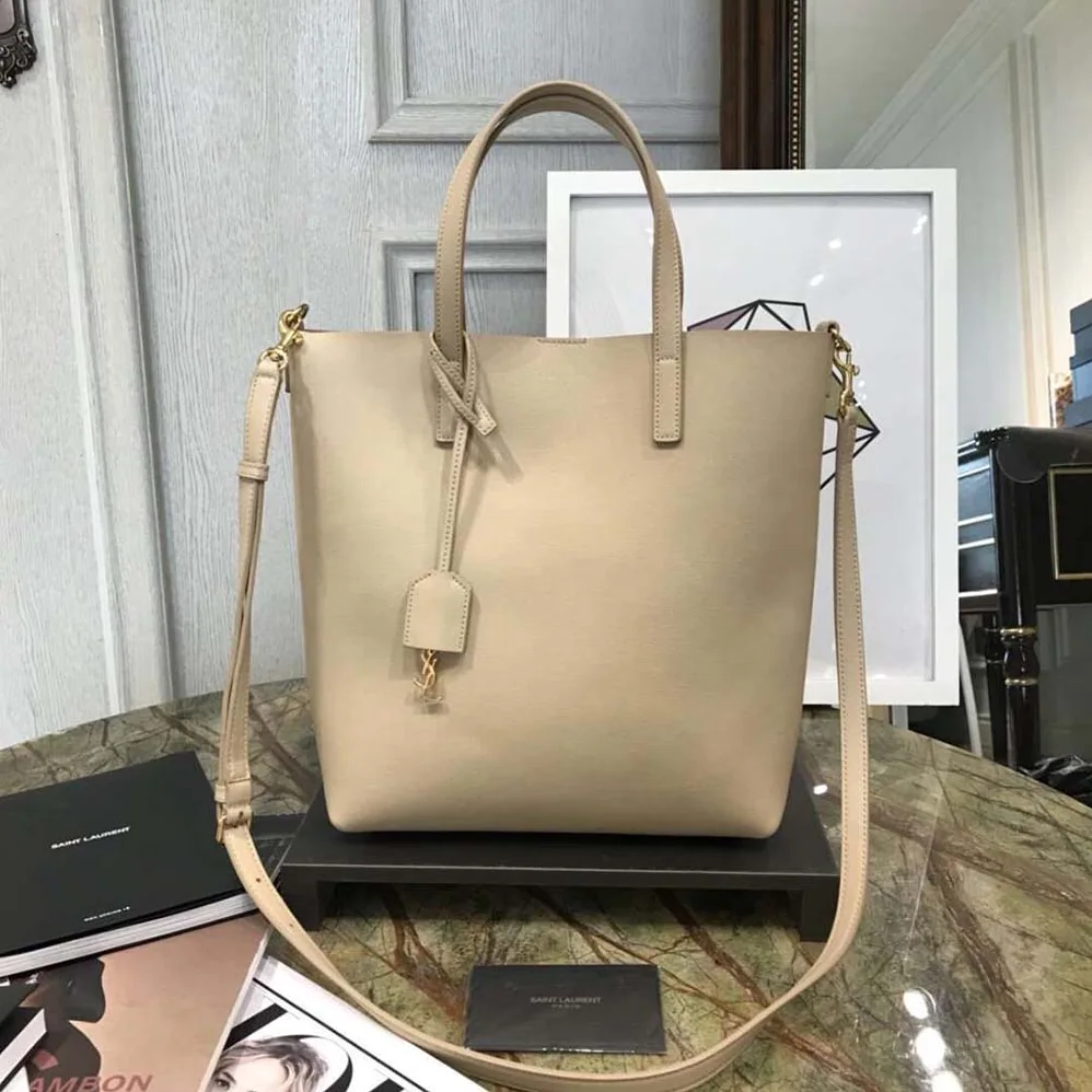 Saint Laurent YSL Saint Laurent Toy Shopping Bag for Women in Sandy Saint Laurent YSL Saint Laurent Toy Shopping Bag for Women in Sandy