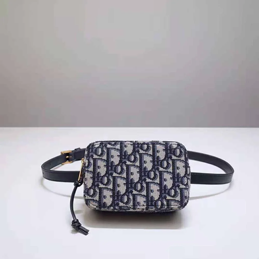 Dior Oblique Belt Pouch Blue Dior Oblique Jacquard for Women Dior Oblique Belt Pouch Blue Dior Oblique Jacquard for Women