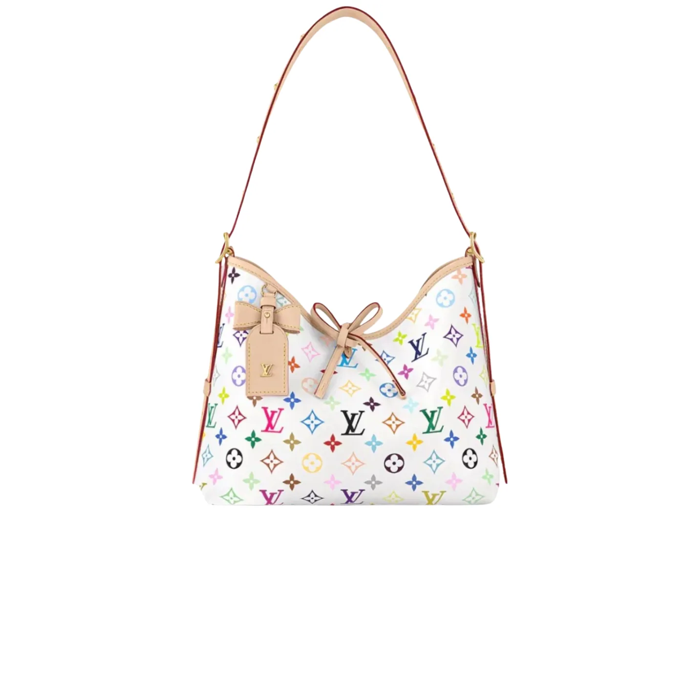 Louis Vuitton LV x TM CarryAll PM Shoulder Bag in Multicolored Gold Hardware