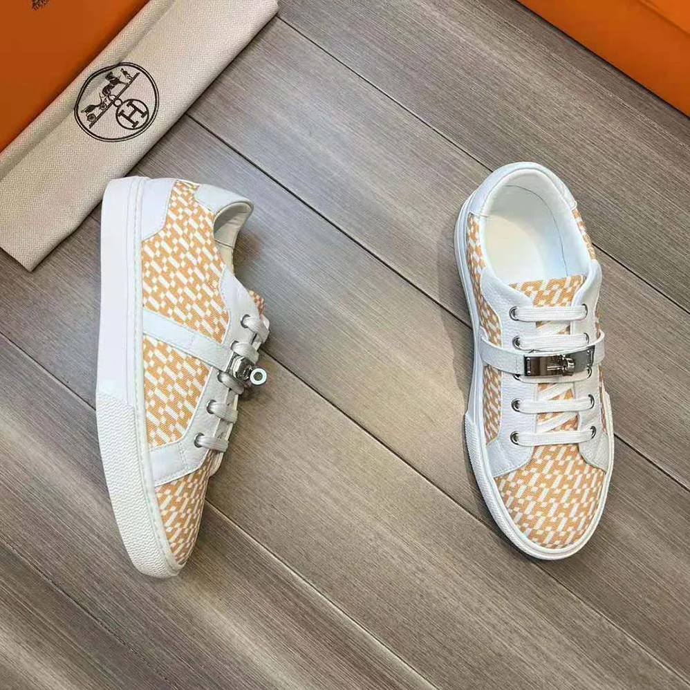 Hermes Free Sneaker in Calfskin for Women in White