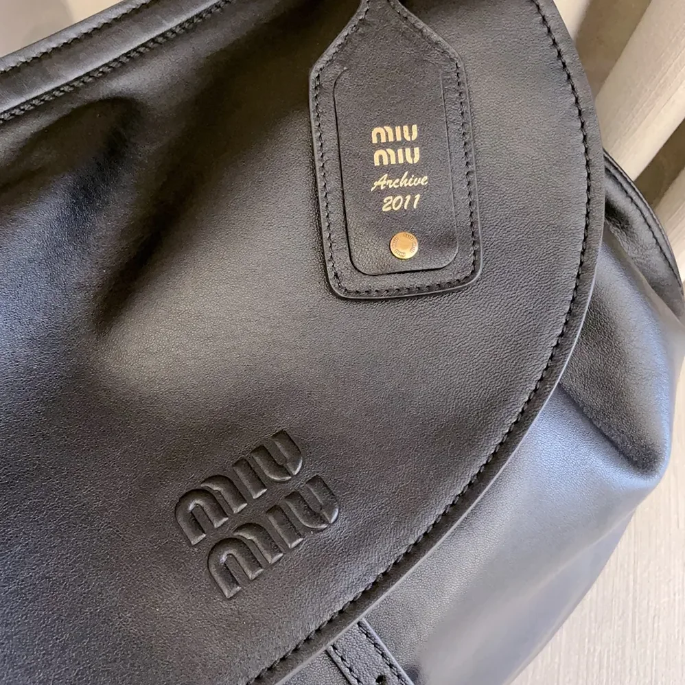 Miu Miu Rendez for Women in Vous Leather Bag Black Miu Miu Rendez for Women in Vous Leather Bag Black