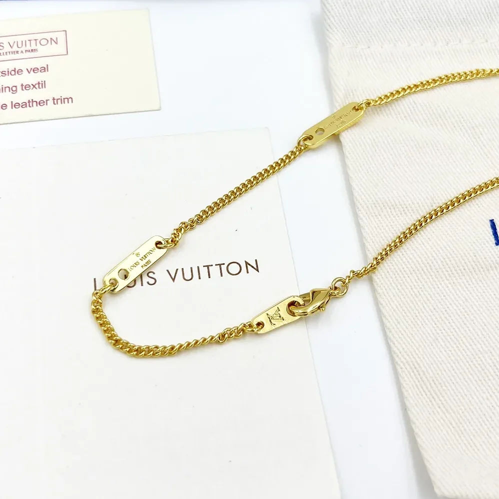 Louis Vuitton The Trunk Locket Necklace Gold Louis Vuitton The Trunk Locket Necklace Gold