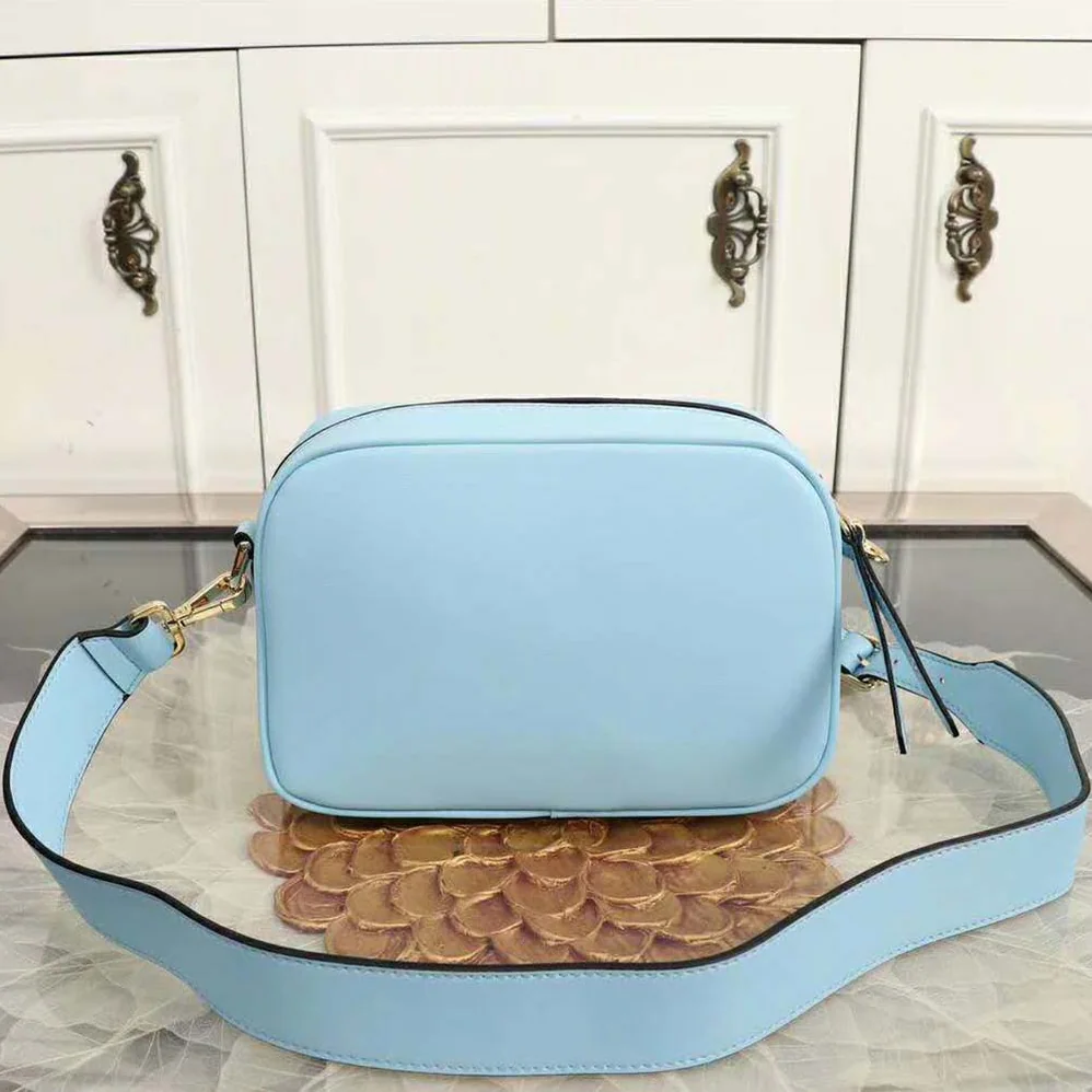 Fendi Camera Case Leather Bag for Women in Blue