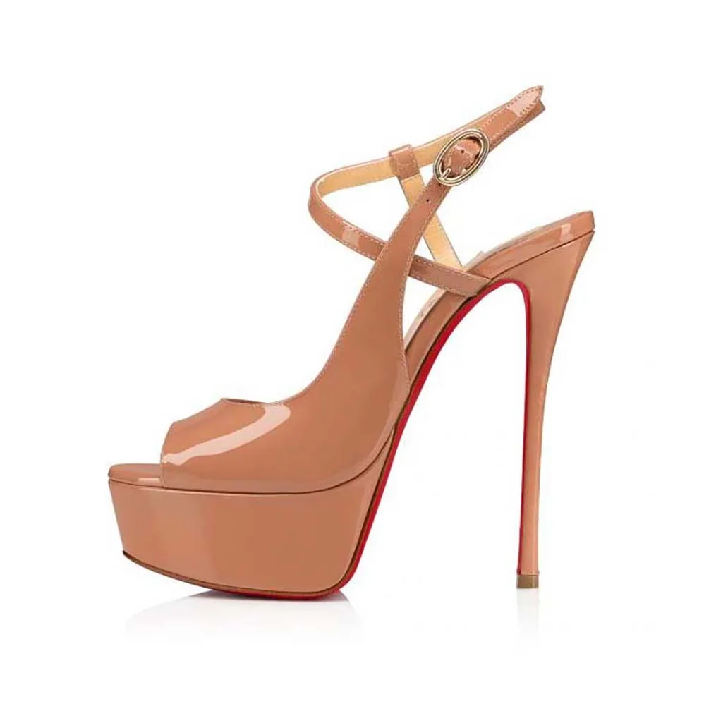 Christian Louboutin So Jenlove Alta 150 mm Heel Height for Women in Sandy