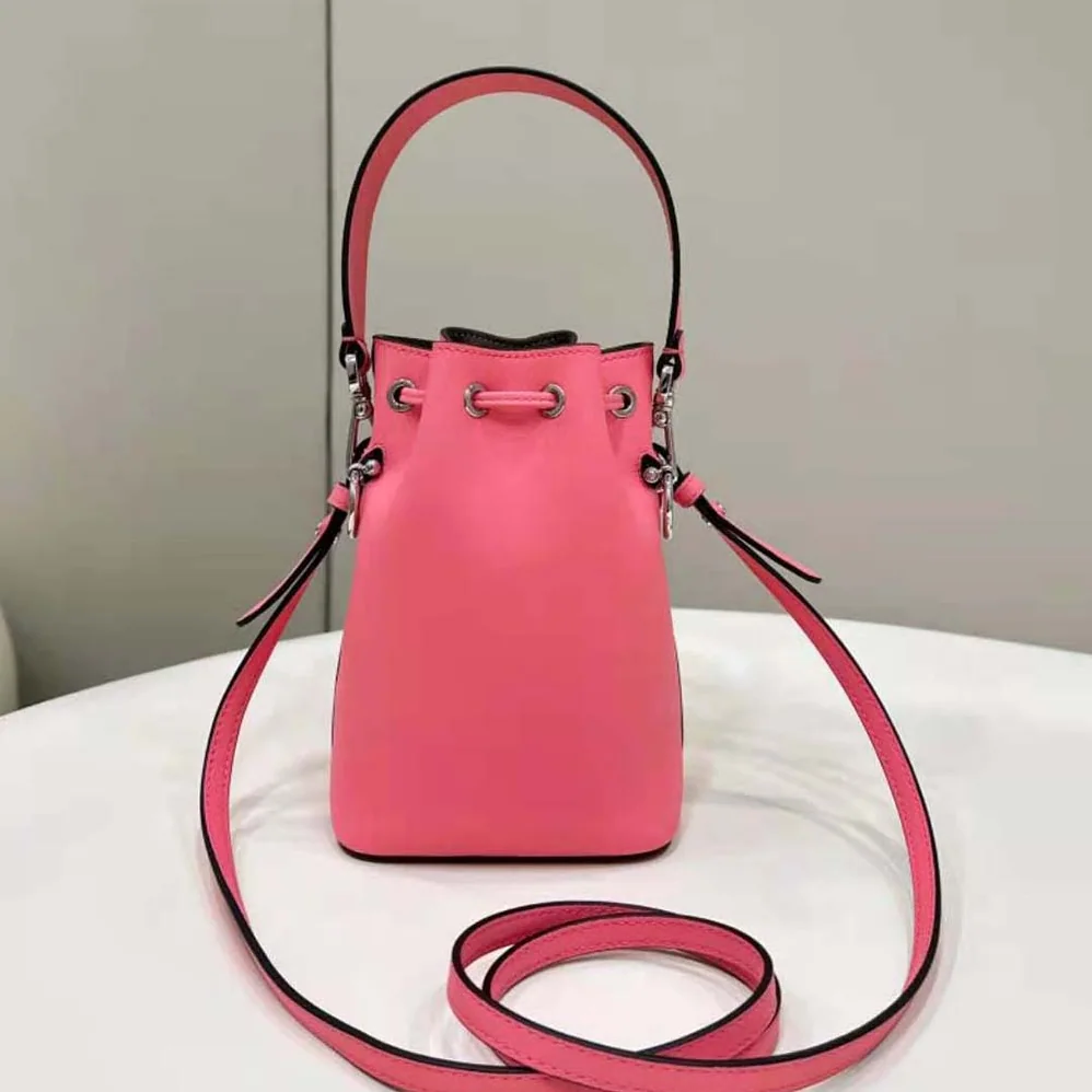 Fendi Mon Tresor Pink Leather Mini-bag with 3D Roses for Women