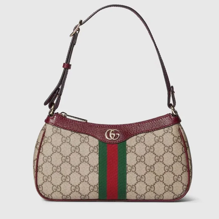 Gucci Ophidia Small Shoulder Bag in Beige/ Brown Gold Hardware Gucci Ophidia Small Shoulder Bag in Beige/ Brown Gold Hardware