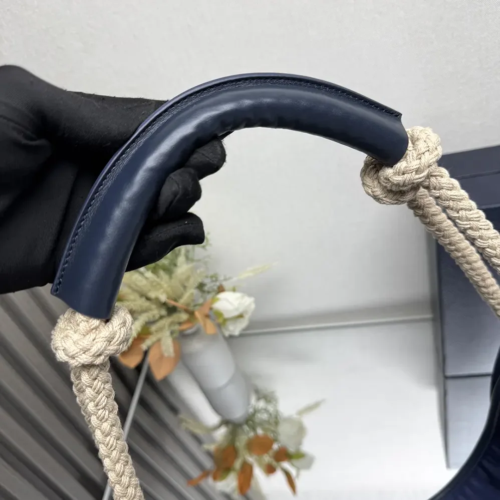 Prada Mariner Large Re-Nylon Shoulder Bag for Women in Navy