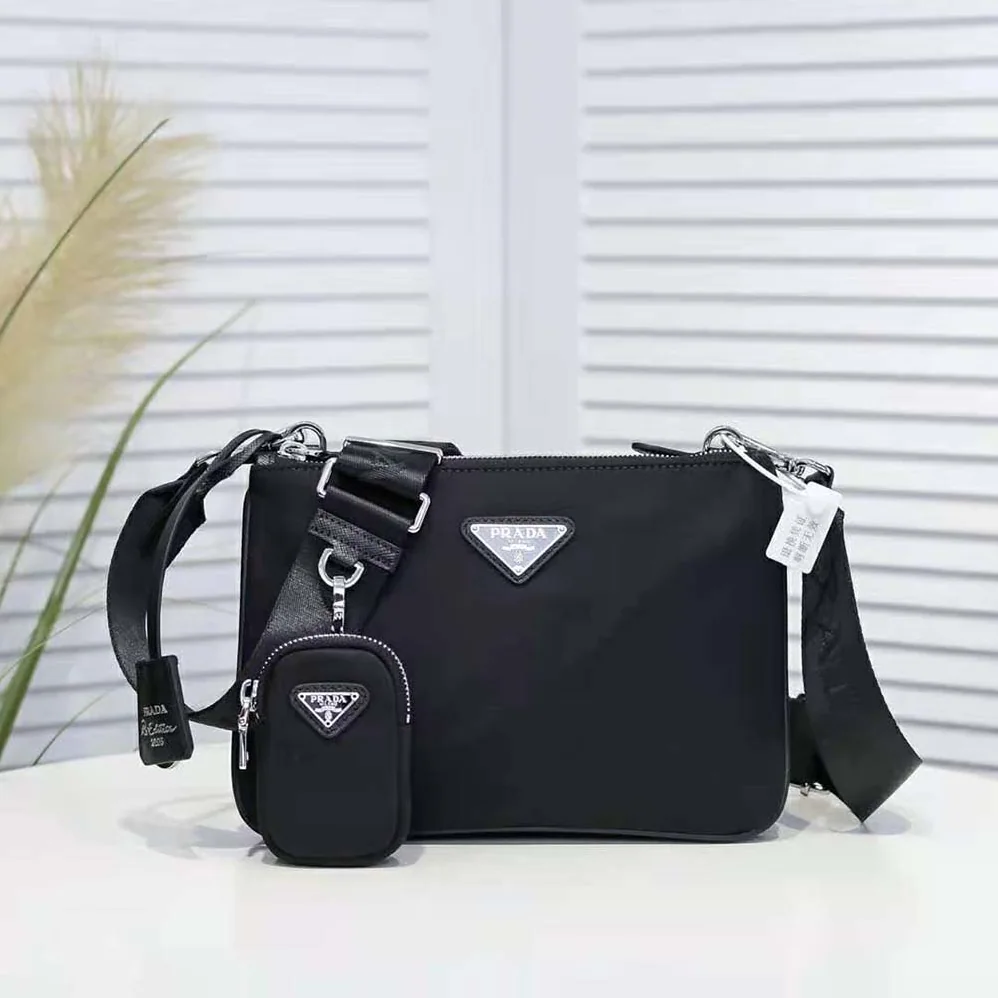 Prada Nylon Re-Edition 2000 Shoulder Bag for Women in Black