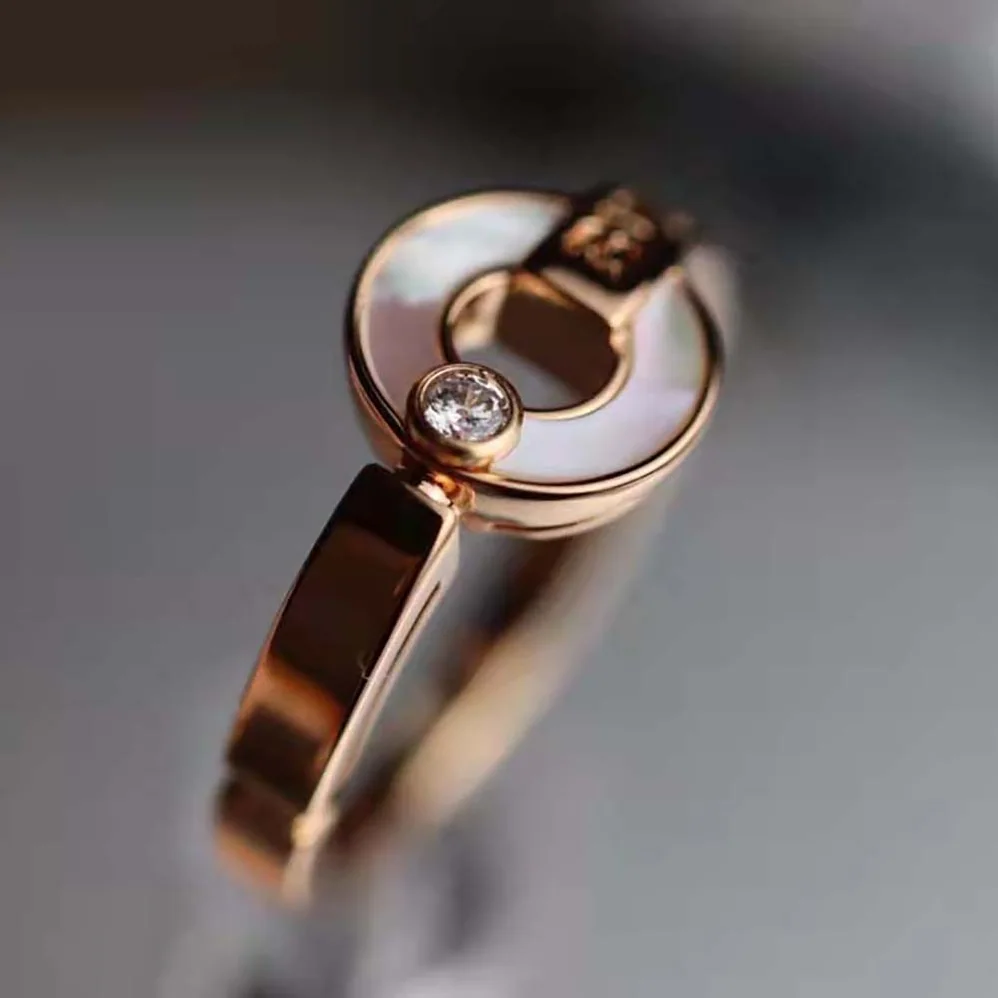 Bvlgari Openwork 18 KT Rose Gold Ring for Women