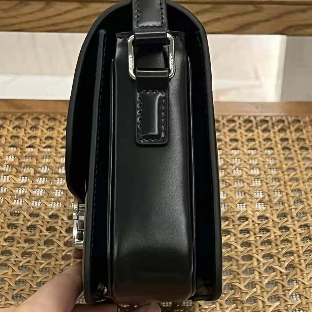 Celine Teen Triomphe Bag in Shiny Calfskin for Women Celine Teen Triomphe Bag in Shiny Calfskin for Women