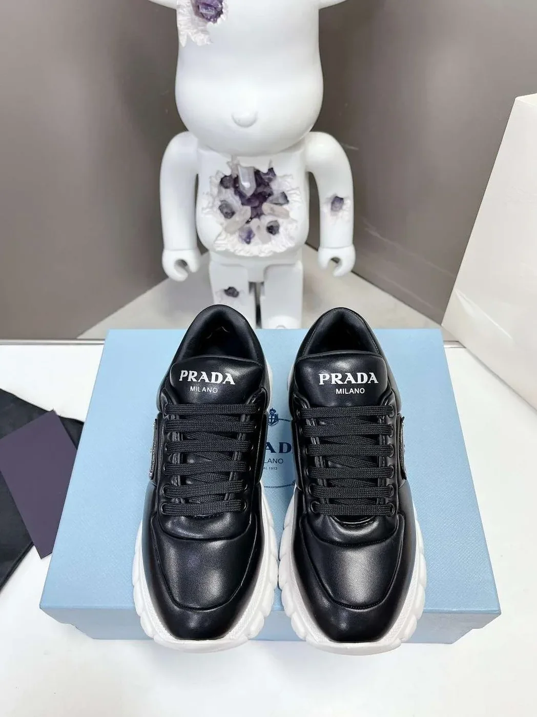 Prada Padded Nappa Sneakers Black Prada Padded Nappa Sneakers Black