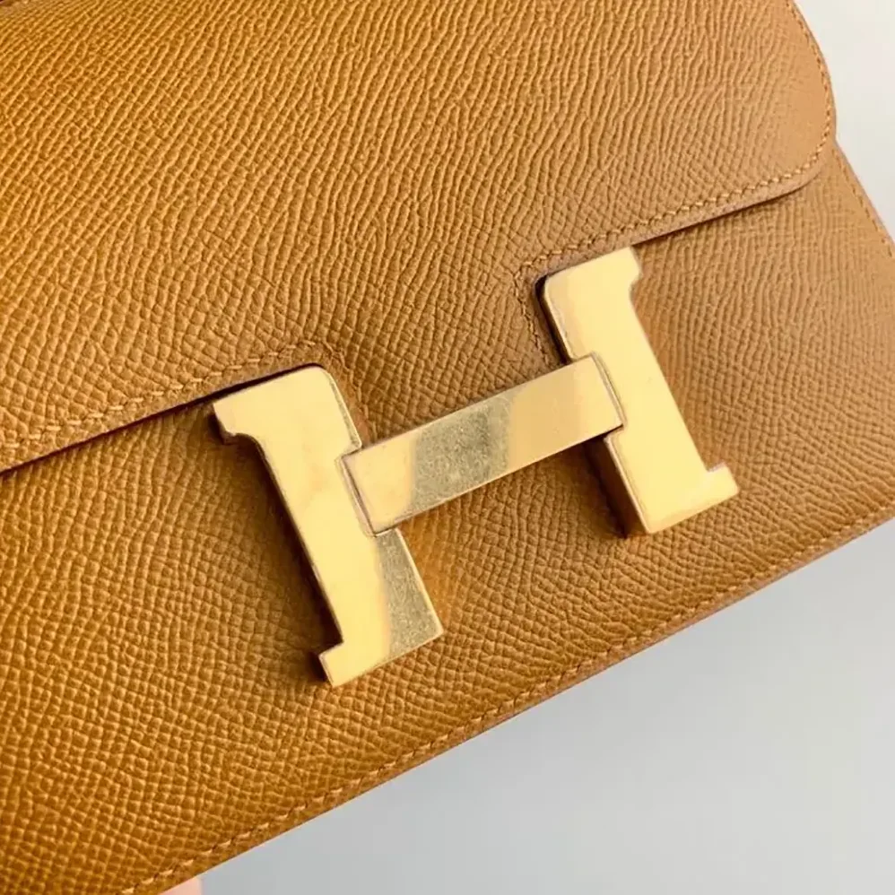 Hermes Constance 18 Bag Epsom Leather for Women in Brown/Gold Hermes Constance 18 Bag Epsom Leather for Women in Brown/Gold