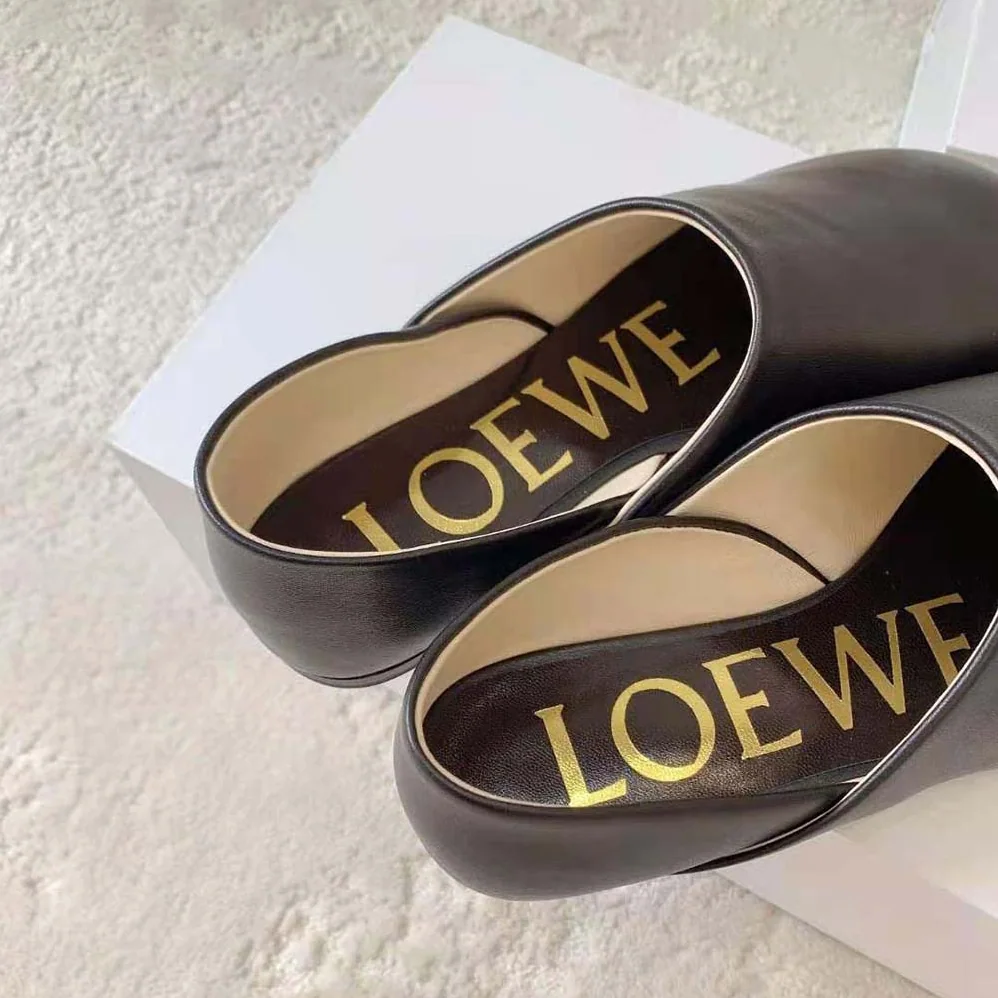 Loewe Toy Slipper in Goatskin for Women in Black