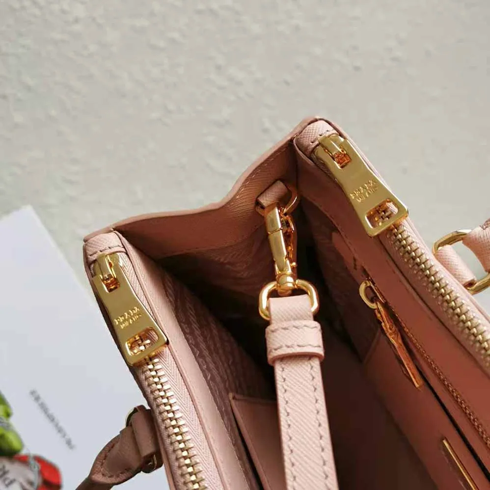 Prada Small Saffiano Leather Prada Galleria Bag for Women in Sandy