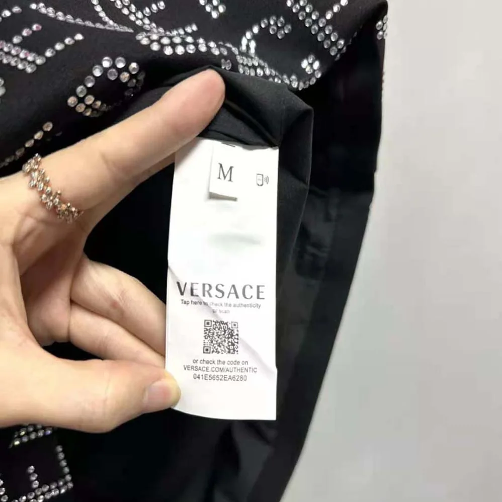Versace Crystal Versace Allover Mini Skirt for Women Versace Crystal Versace Allover Mini Skirt for Women