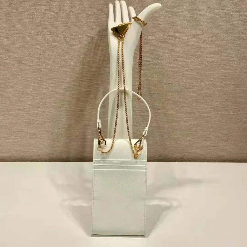 Prada Saffiano Leather Mini-Bag for Women in White