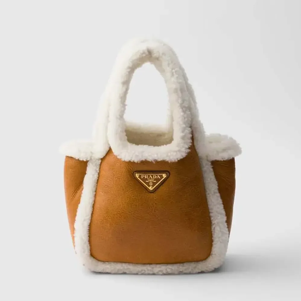 Prada Shearling Mini Handbag for Women Prada Shearling Mini Handbag for Women