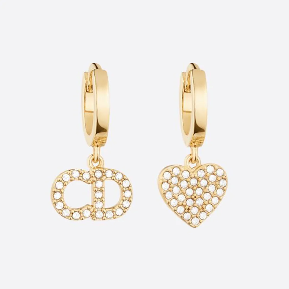 Dior Clair D Lune Earrings Gold for Women in Finish Metal Dior Clair D Lune Earrings Gold for Women in Finish Metal