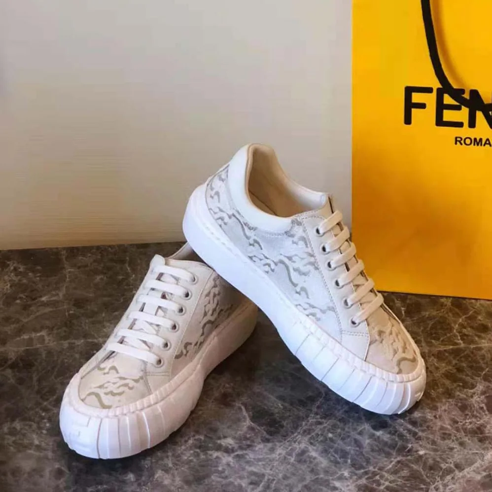 Fendi Force White Fabric Low for Women in Top Sneakers Fendi Force White Fabric Low for Women in Top Sneakers