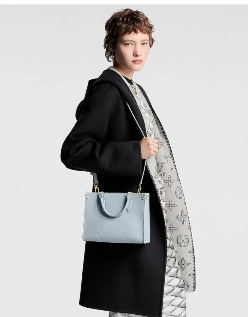Louis Vuitton Onthego PM Monogram Empreinte Blue / Louis Vuitton Onthego PM Monogram Empreinte Blue /