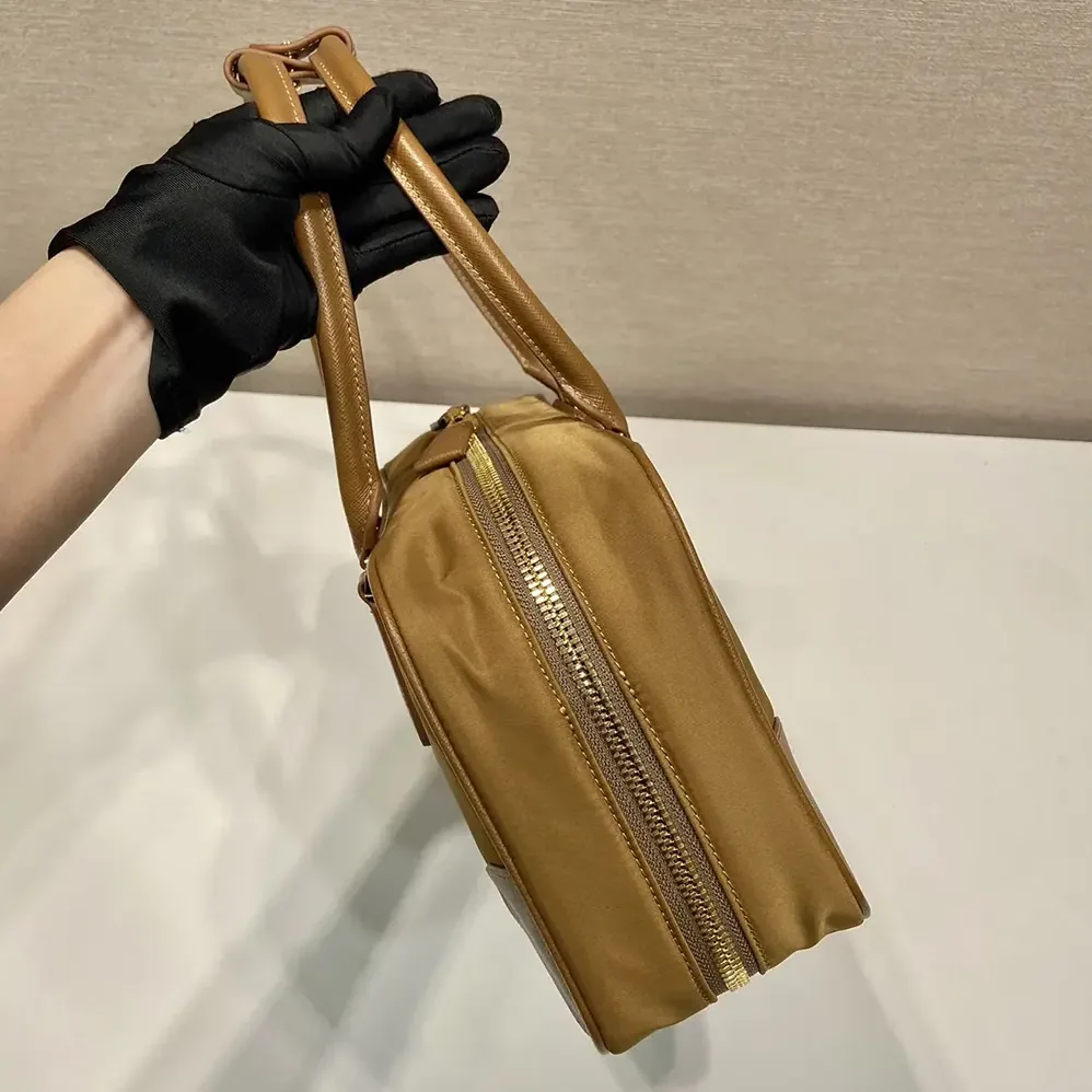Prada Re-Edition 1978 Medium Re-Nylon and Saffiano Leather Two-handle Bag for Women in Brown
