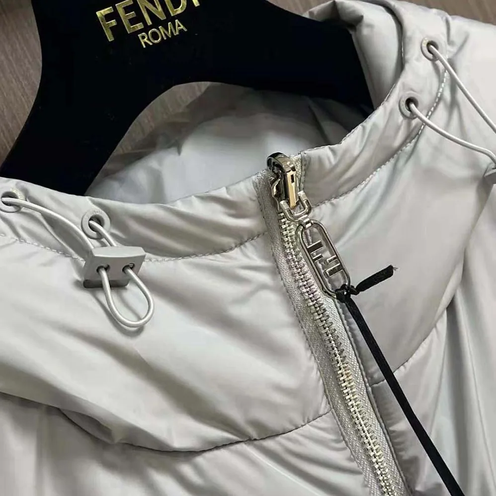 Fendi Down Jacket White Nylon Down-FAA919AQNJF1N6G for Men