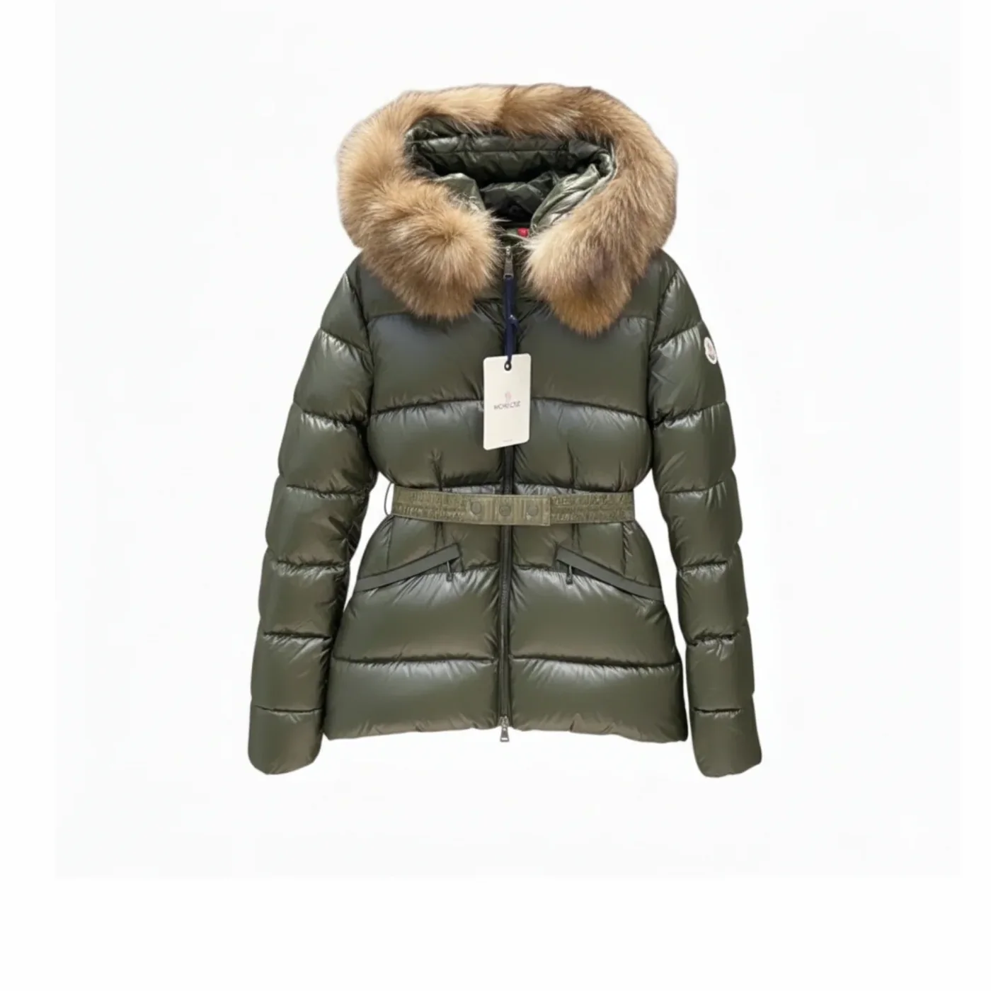 Moncler Boed Hooded Shearling-Trimmed Short Down Jacket Dark Green Moncler Boed Hooded Shearling-Trimmed Short Down Jacket Dark Green