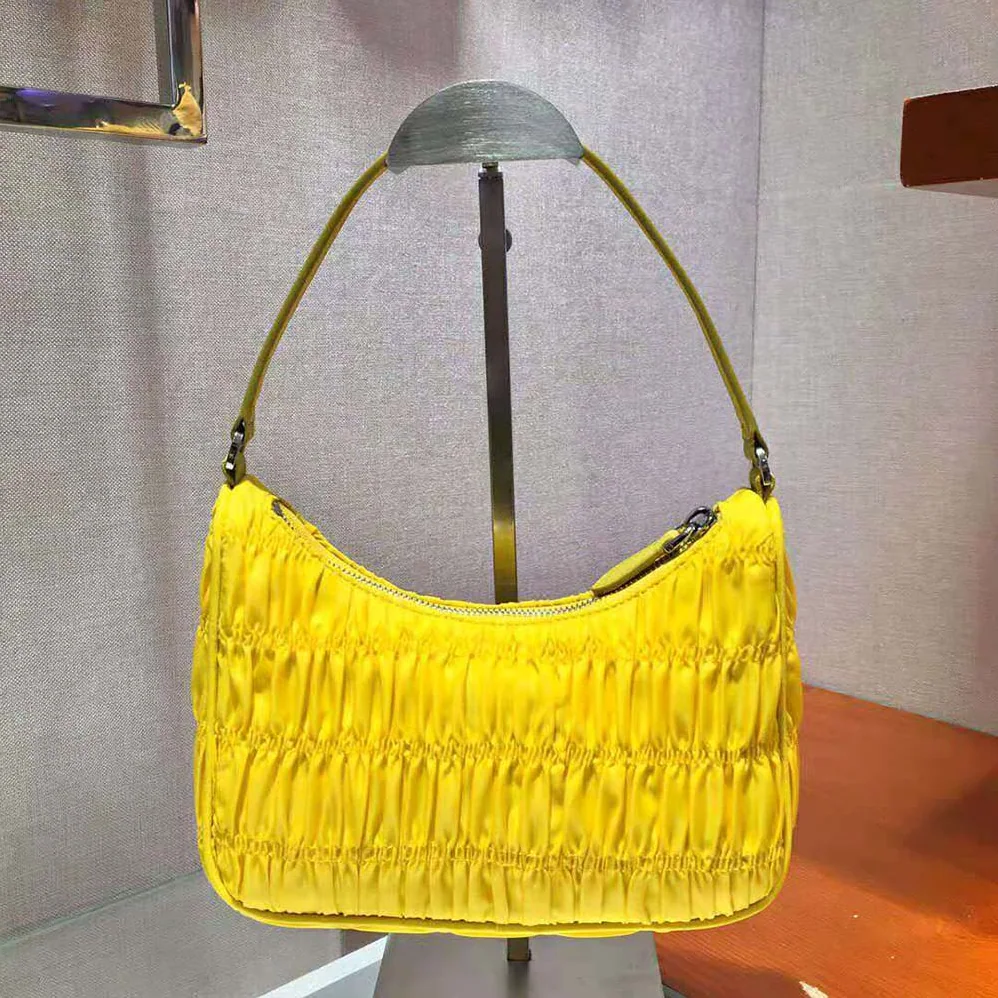 Prada Nylon and Saffiano Leather Mini Bag for Women in Yellow