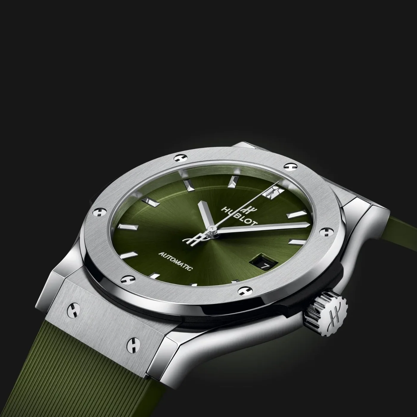 Hublot Classic Fusion Watch Green Strap Green Dial Hublot Classic Fusion Watch Green Strap Green Dial