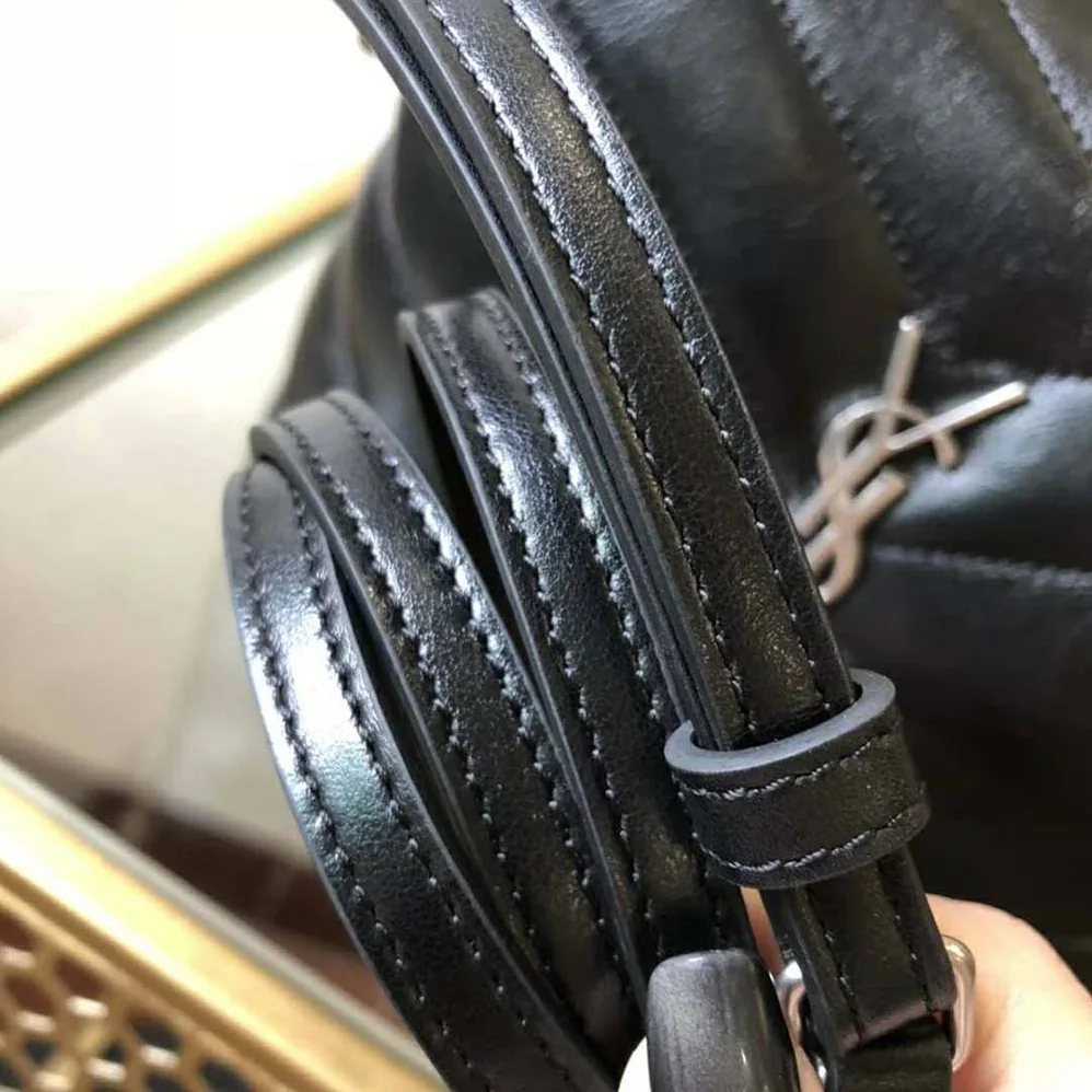 Saint Laurent YSL Small Loulou Bag Y Quilted Leather for Women in Black