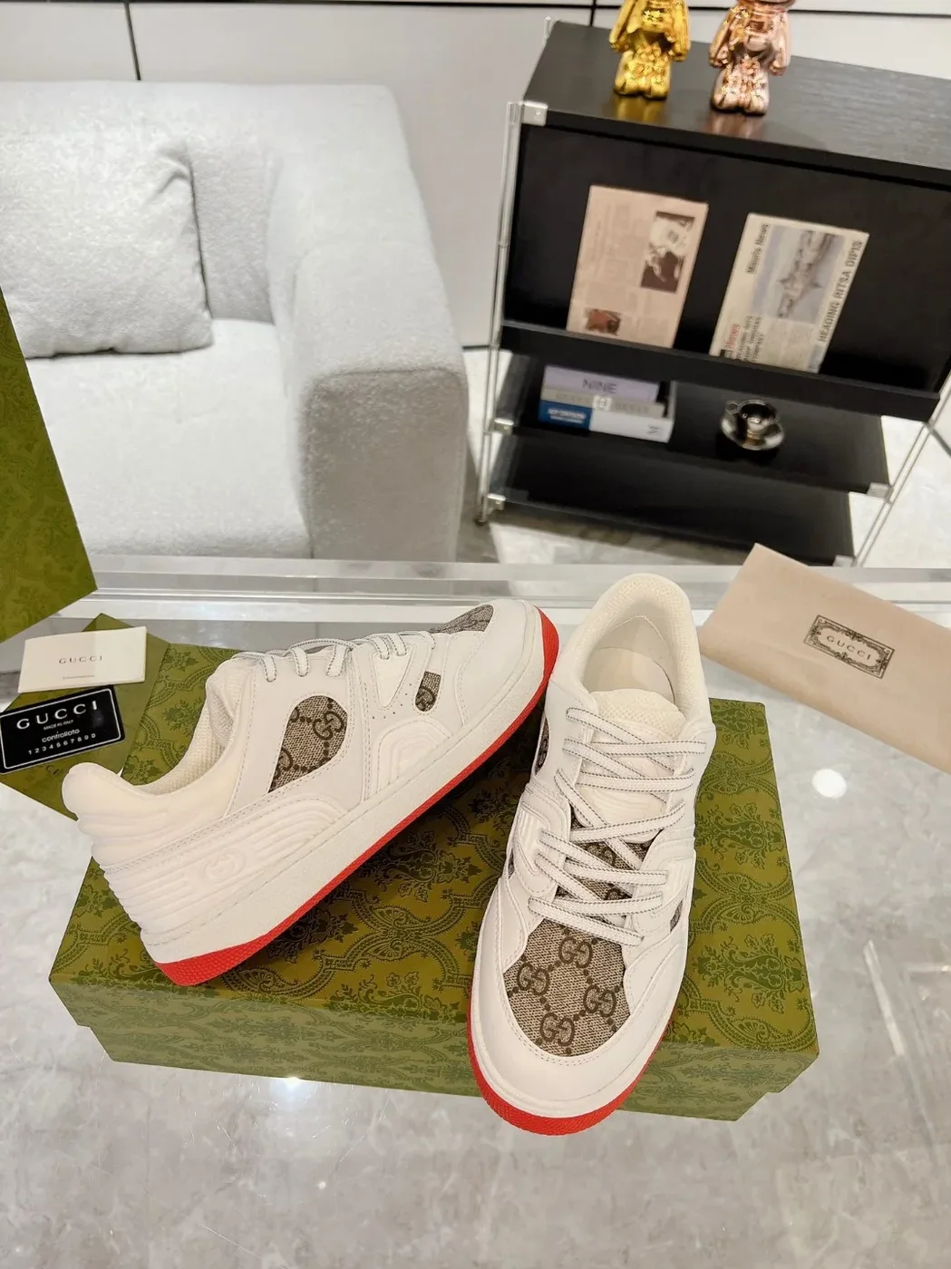 Gucci Basket Sneaker White Gucci Basket Sneaker White