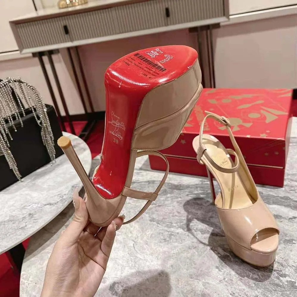 Christian Louboutin So Jenlove Alta 150 mm Heel Height for Women in Sandy