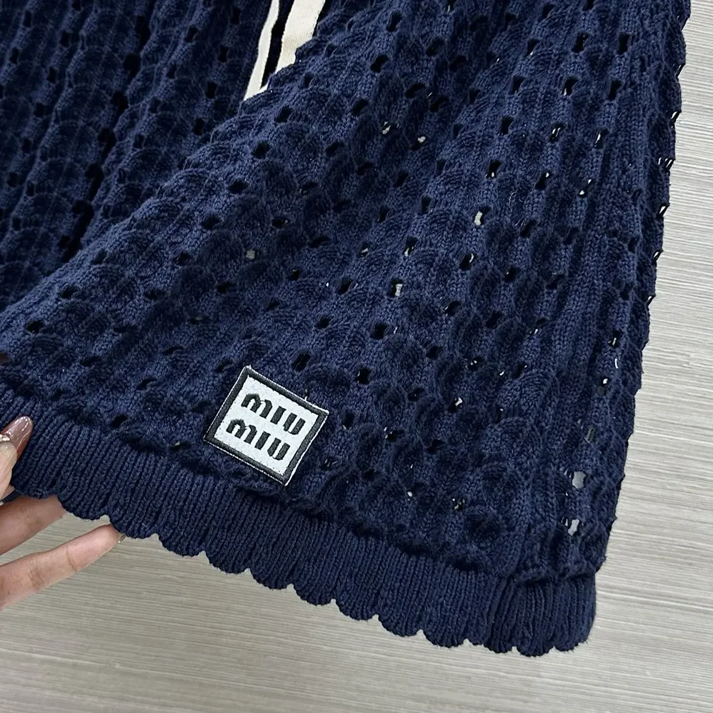 Miu Miu Cotton Miniskirt for Women in Nvay