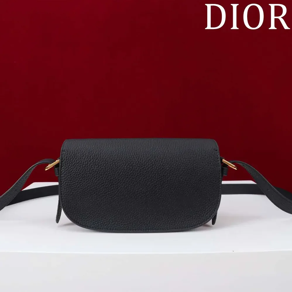 Dior Bobby East-West Bag Black Grained Calfskin for Women