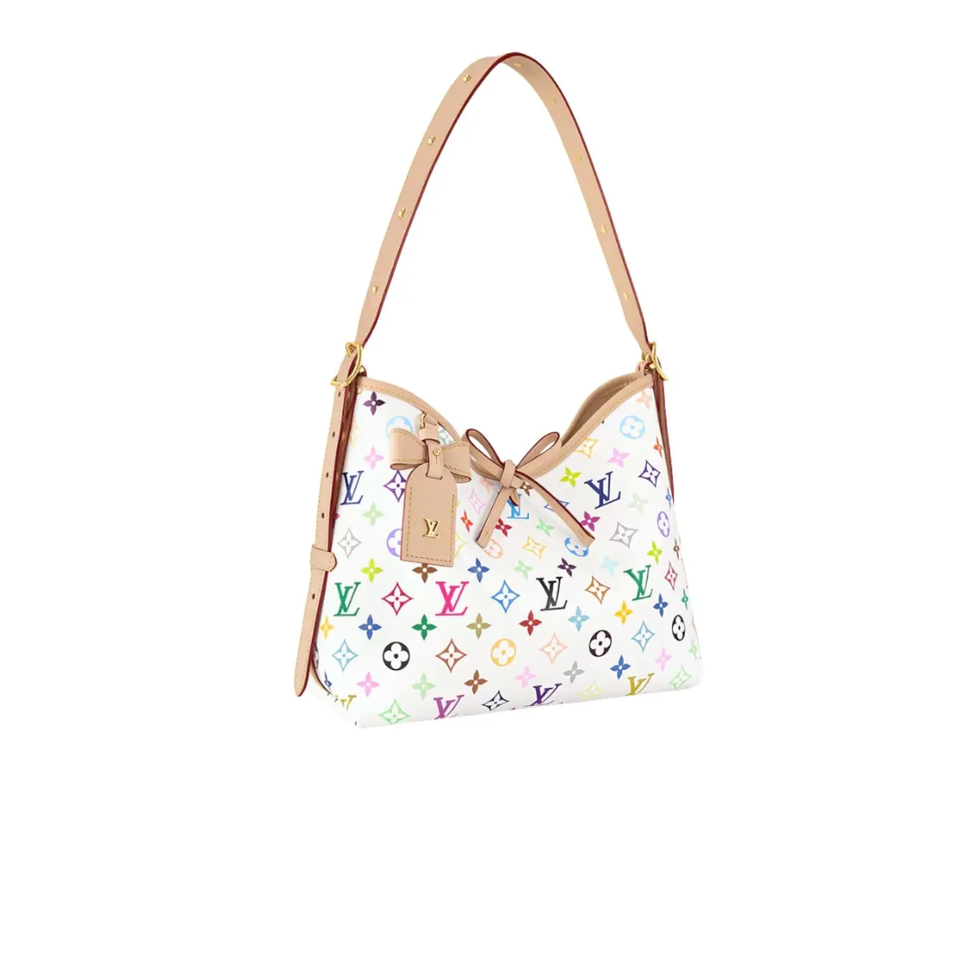 Louis Vuitton LV x TM CarryAll PM Shoulder Bag in Multicolored Gold Hardware