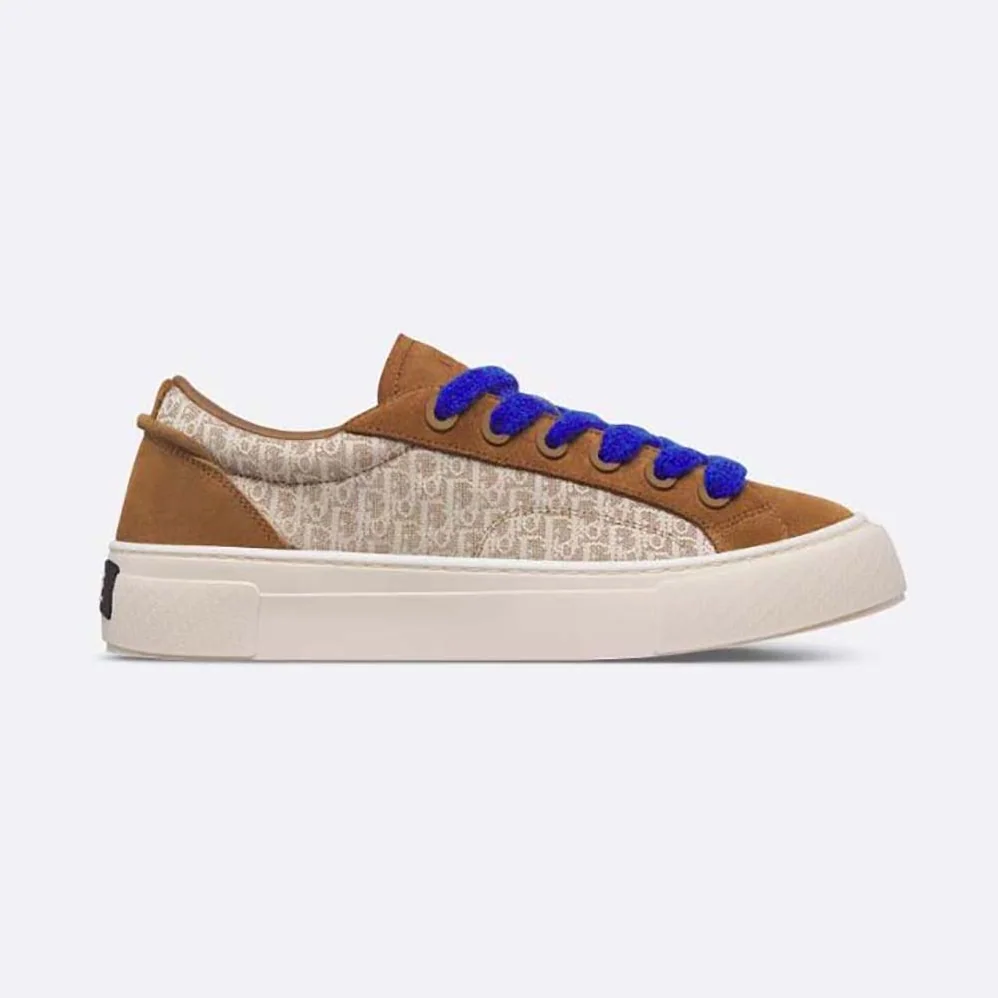 Dior B33 Sneaker Brown and Cream Dior Oblique Jacquard and Brown Suede for Men Dior B33 Sneaker Brown and Cream Dior Oblique Jacquard and Brown Suede for Men
