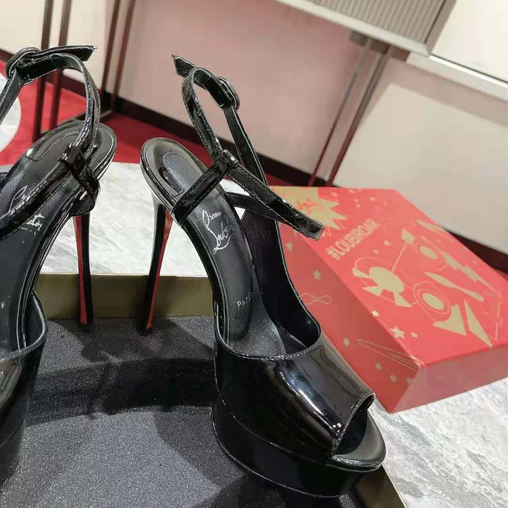 Christian Louboutin So Jenlove Alta 150 mm Heel Height for Women in Black Christian Louboutin So Jenlove Alta 150 mm Heel Height for Women in Black
