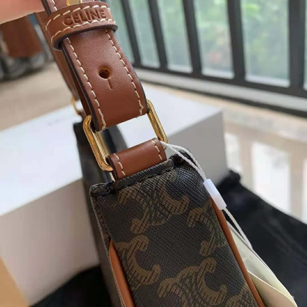 Celine Ava Bag in Triomphe Canvas for Women in Brown Celine Ava Bag in Triomphe Canvas for Women in Brown