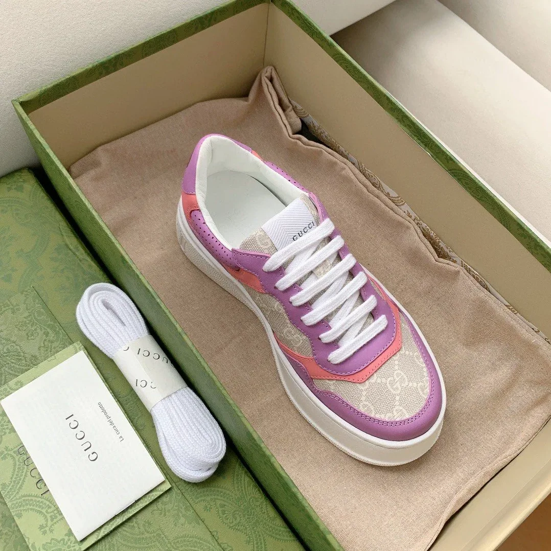 Gucci GG Sneaker Pink And Purple Supreme for Women