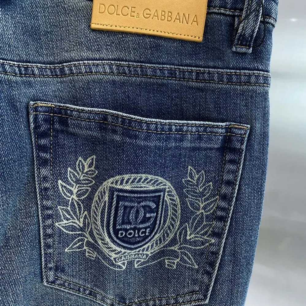 Dolce Gabbana D&G Light Blue Wash Loose Stretch Jeans-GYJDADG8 for Men Dolce Gabbana D&G Light Blue Wash Loose Stretch Jeans-GYJDADG8 for Men