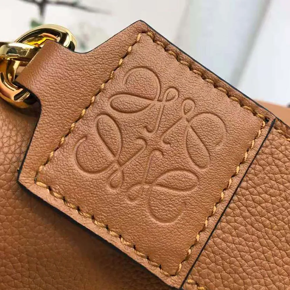 Loewe Mini Barcelona Bag in Soft Grained Calfskin for Women in Brown Loewe Mini Barcelona Bag in Soft Grained Calfskin for Women in Brown
