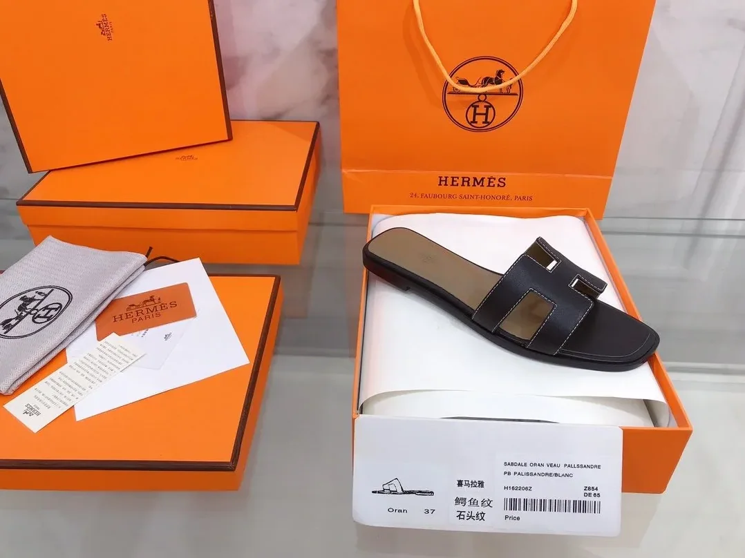 Hermes Eze 30 Sandal Black , Shoes for Women's