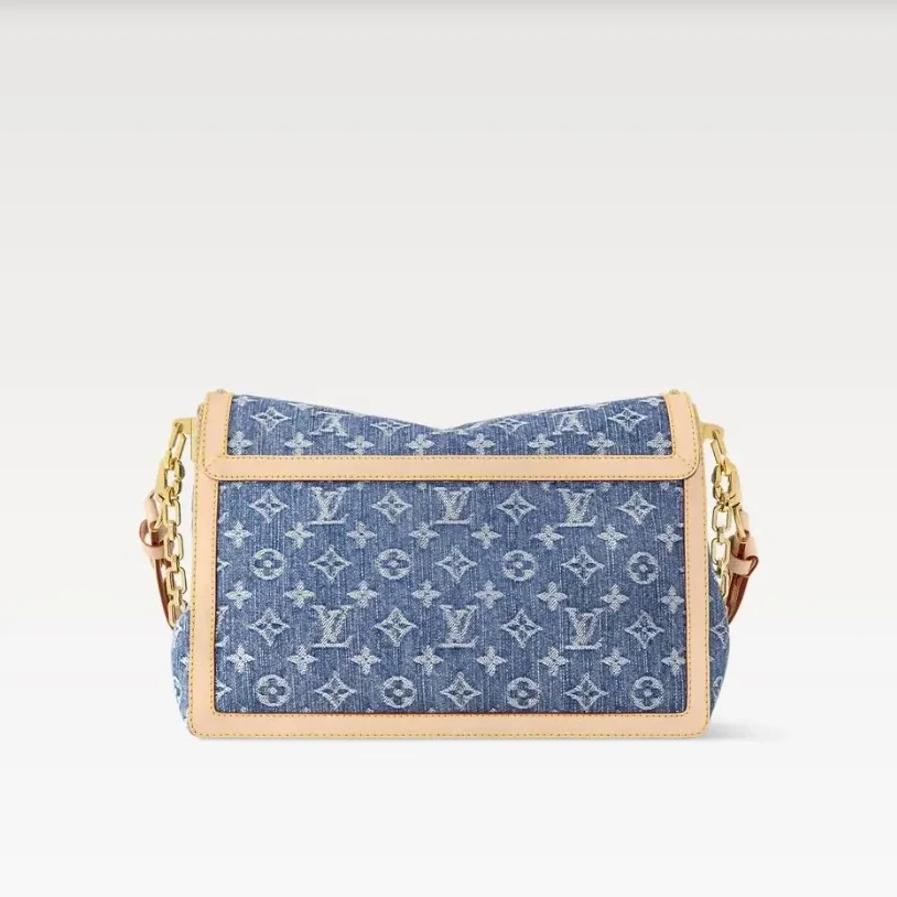 Louis Vuitton Dauphine Soft GM Denim Blue /