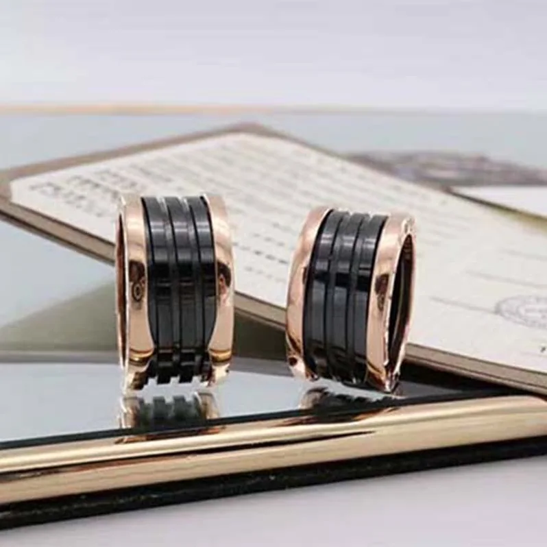 Bvlgari B.zero1 Four-Band Ring Two 18 KT Rose for Women