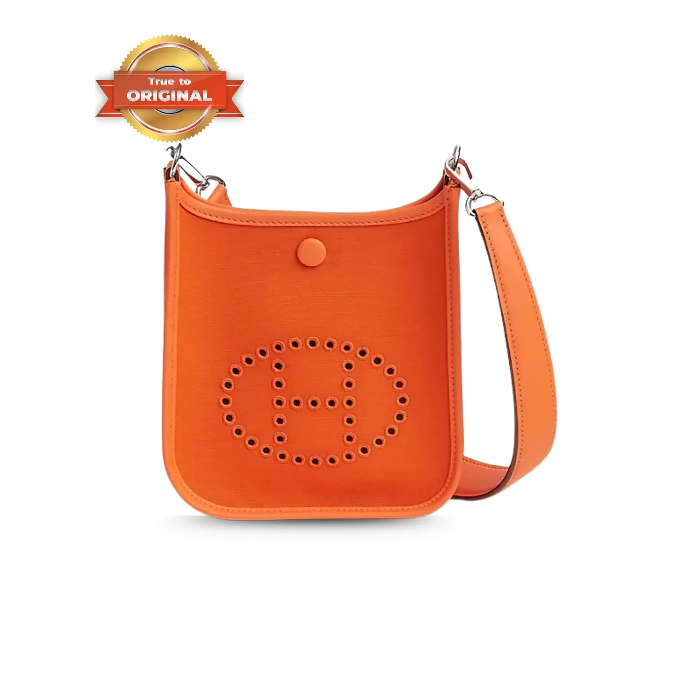 Hermes Neo Evelyne 16 Shoulder Bag in Orange Palladium Hardware